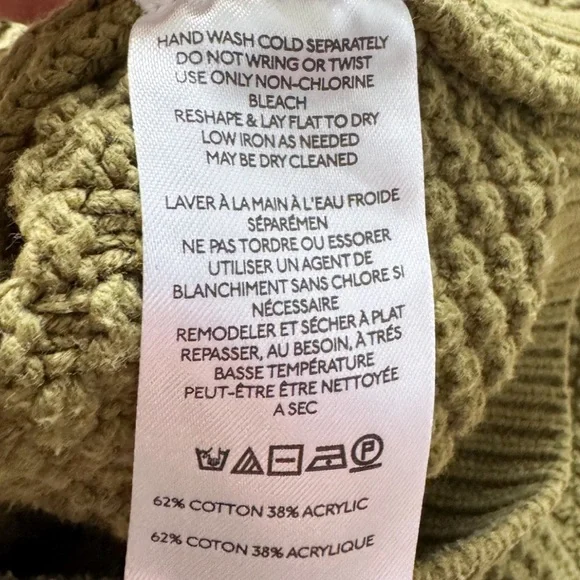 Free People Lila Cardigan Green Textured Knit Button Front (L) - Picture 6 of 14